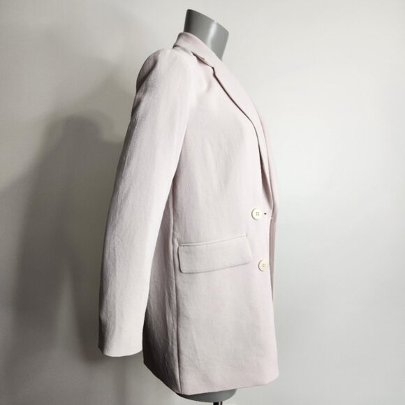 Aritzia X Wilfred Cherrelle Light Pink Double-breasted Blazer Size XS - Picture 7 of 9
